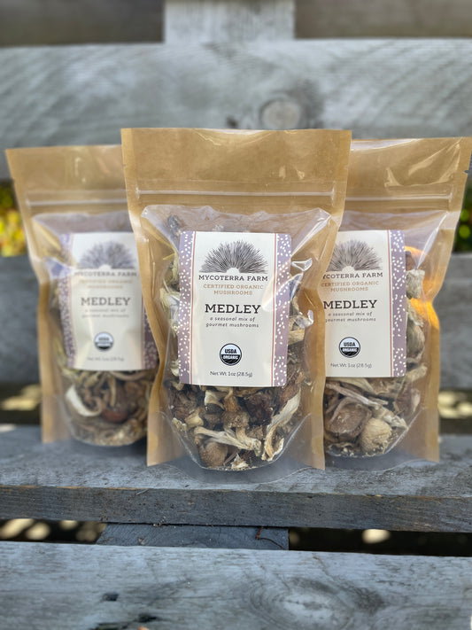 Certified Organic Dried Mushroom Medley