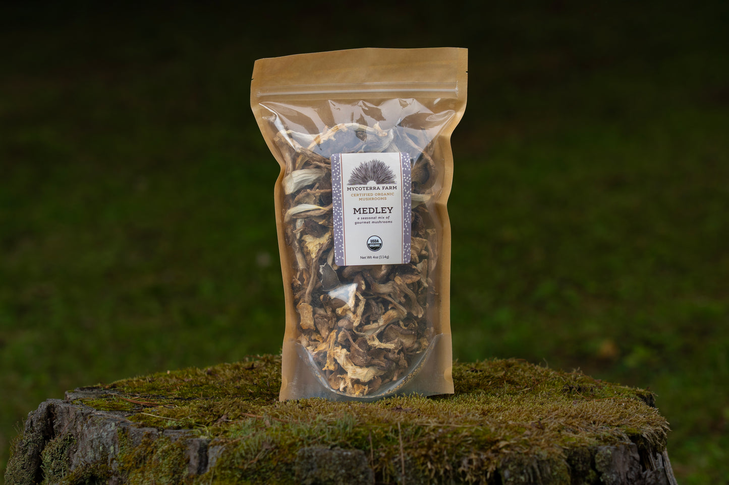 Certified Organic Dried Mushroom Medley