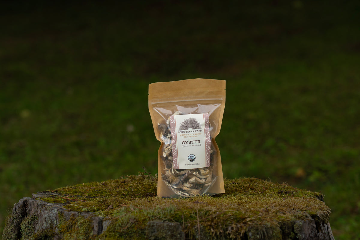 Certified Organic Dried Oyster Mushroom