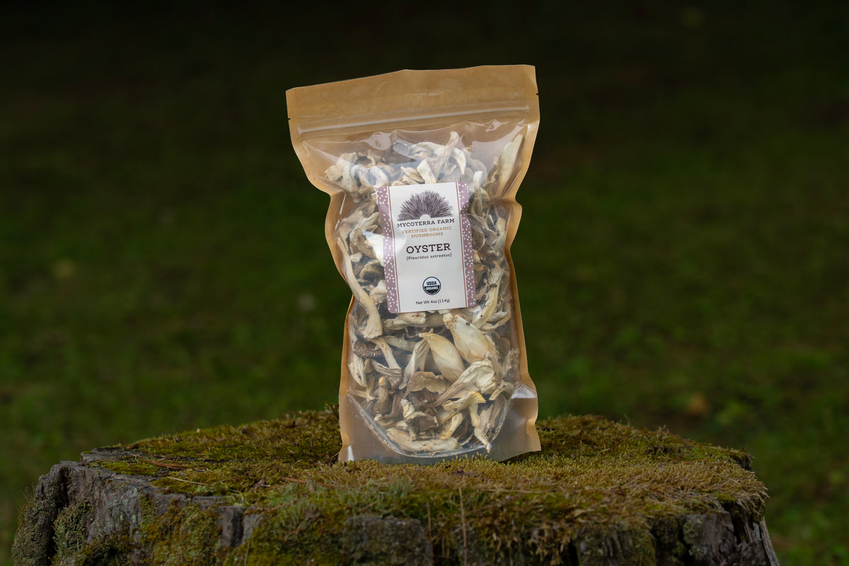 Certified Organic Dried Oyster Mushroom