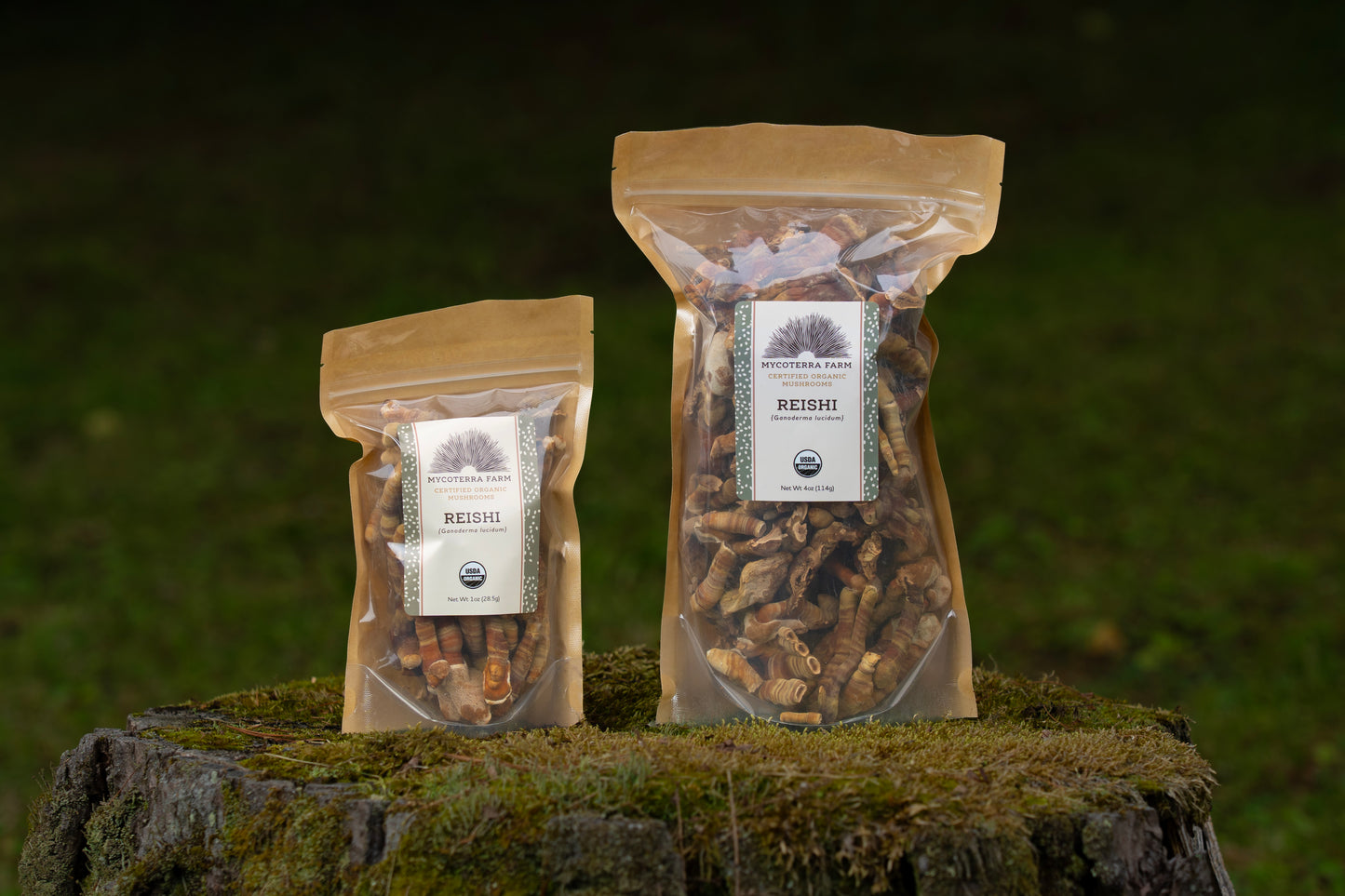 Certified Organic Dried Reishi Mushrooms