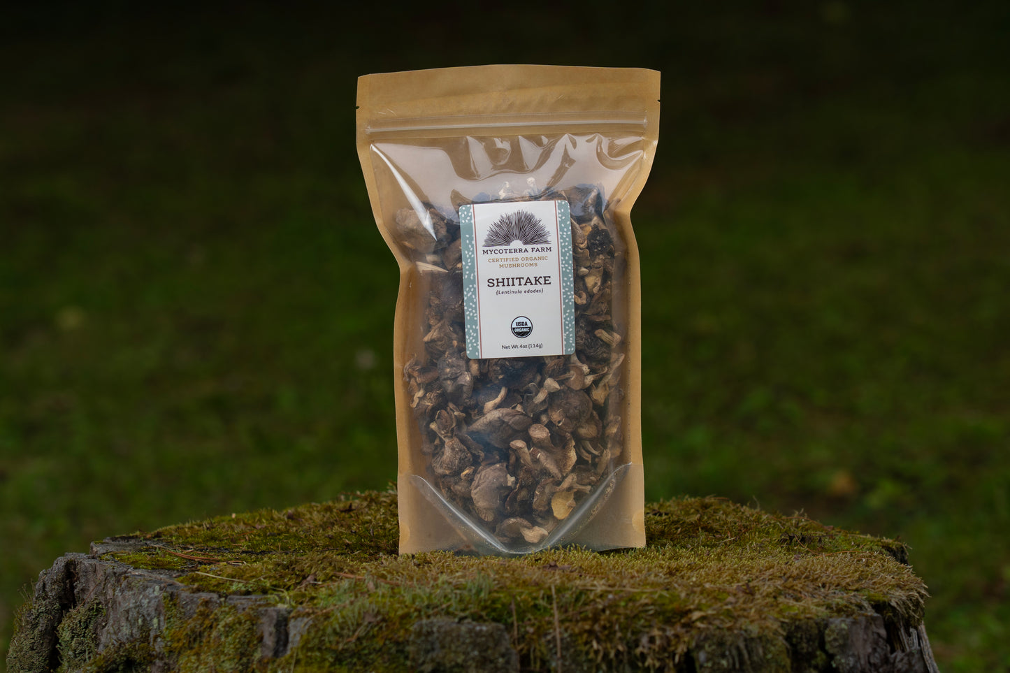 Certified Organic Dried Shiitake Mushrooms
