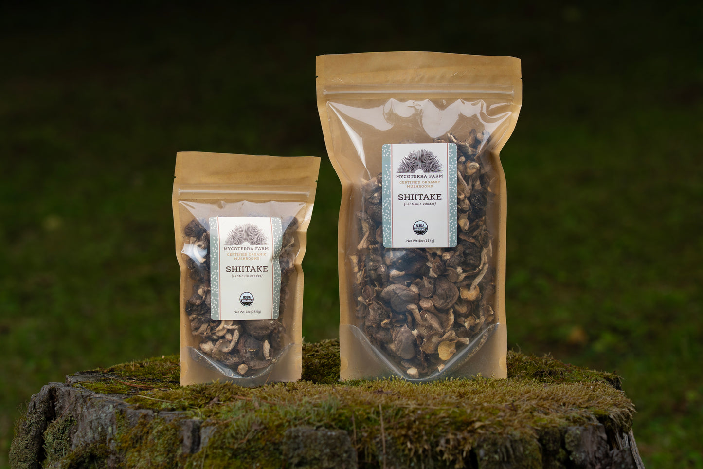 Certified Organic Dried Shiitake Mushrooms